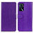 Funda de Cuero Cartera con Soporte Carcasa A06D para Oppo A16 Morado