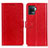 Funda de Cuero Cartera con Soporte Carcasa A06D para Oppo A94 4G Rojo