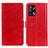 Funda de Cuero Cartera con Soporte Carcasa A06D para Oppo F19s Rojo