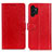 Funda de Cuero Cartera con Soporte Carcasa A06D para Samsung Galaxy A13 4G Rojo