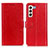 Funda de Cuero Cartera con Soporte Carcasa A06D para Samsung Galaxy S23 5G Rojo