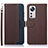 Funda de Cuero Cartera con Soporte Carcasa A06D para Xiaomi Mi 12 5G Marron