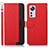 Funda de Cuero Cartera con Soporte Carcasa A06D para Xiaomi Mi 12 Lite 5G Rojo