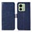 Funda de Cuero Cartera con Soporte Carcasa A07D para Motorola Moto Edge 40 5G Azul