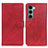 Funda de Cuero Cartera con Soporte Carcasa A07D para Motorola Moto Edge S30 5G Rojo