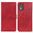 Funda de Cuero Cartera con Soporte Carcasa A07D para Nokia C02 Rojo