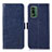 Funda de Cuero Cartera con Soporte Carcasa A07D para Nokia XR21 Azul