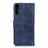 Funda de Cuero Cartera con Soporte Carcasa A07D para Samsung Galaxy A02 Azul