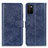 Funda de Cuero Cartera con Soporte Carcasa A07D para Samsung Galaxy F02S SM-E025F Azul