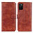 Funda de Cuero Cartera con Soporte Carcasa A07D para Samsung Galaxy M02s Marron