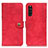 Funda de Cuero Cartera con Soporte Carcasa A07D para Sony Xperia 10 III SOG04 Rojo