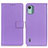 Funda de Cuero Cartera con Soporte Carcasa A08D para Nokia C12 Morado