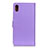 Funda de Cuero Cartera con Soporte Carcasa A08D para Samsung Galaxy A21 SC-42A Morado