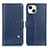 Funda de Cuero Cartera con Soporte Carcasa A09 para Apple iPhone 14 Plus Azul