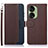 Funda de Cuero Cartera con Soporte Carcasa A09D para Asus ZenFone 10 Marron