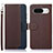 Funda de Cuero Cartera con Soporte Carcasa A09D para Google Pixel 8a 5G Marron