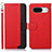 Funda de Cuero Cartera con Soporte Carcasa A09D para Google Pixel 8a 5G Rojo