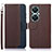 Funda de Cuero Cartera con Soporte Carcasa A09D para Huawei Nova 11i Marron