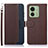 Funda de Cuero Cartera con Soporte Carcasa A09D para Motorola Moto Edge (2023) 5G Marron