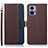 Funda de Cuero Cartera con Soporte Carcasa A09D para Motorola Moto Edge 30 Lite 5G Marron