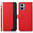 Funda de Cuero Cartera con Soporte Carcasa A09D para Motorola Moto Edge 30 Lite 5G Rojo