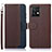 Funda de Cuero Cartera con Soporte Carcasa A09D para Motorola Moto Edge Plus (2023) 5G Marron