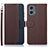 Funda de Cuero Cartera con Soporte Carcasa A09D para Motorola Moto G 5G (2023) Marron