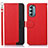 Funda de Cuero Cartera con Soporte Carcasa A09D para Motorola Moto G Stylus (2022) 4G Rojo