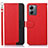 Funda de Cuero Cartera con Soporte Carcasa A09D para Motorola Moto G14 Rojo