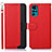 Funda de Cuero Cartera con Soporte Carcasa A09D para Motorola Moto G22 Rojo