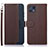 Funda de Cuero Cartera con Soporte Carcasa A09D para Motorola Moto G50 5G Marron