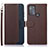 Funda de Cuero Cartera con Soporte Carcasa A09D para Motorola Moto G50 Marron