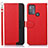 Funda de Cuero Cartera con Soporte Carcasa A09D para Motorola Moto G50 Rojo