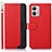 Funda de Cuero Cartera con Soporte Carcasa A09D para Motorola Moto G53 5G Rojo