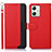 Funda de Cuero Cartera con Soporte Carcasa A09D para Motorola Moto G54 5G Rojo