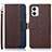 Funda de Cuero Cartera con Soporte Carcasa A09D para Motorola Moto G73 5G Marron