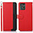 Funda de Cuero Cartera con Soporte Carcasa A09D para Motorola ThinkPhone 5G Rojo