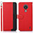 Funda de Cuero Cartera con Soporte Carcasa A09D para Nokia C21 Rojo