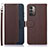 Funda de Cuero Cartera con Soporte Carcasa A09D para Nokia G21 Marron