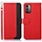 Funda de Cuero Cartera con Soporte Carcasa A09D para Nokia G21 Rojo