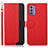 Funda de Cuero Cartera con Soporte Carcasa A09D para Nokia G42 5G Rojo