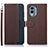 Funda de Cuero Cartera con Soporte Carcasa A09D para Nokia X30 5G Marron