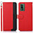 Funda de Cuero Cartera con Soporte Carcasa A09D para Nokia XR21 Rojo