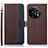 Funda de Cuero Cartera con Soporte Carcasa A09D para OnePlus 11 5G Marron