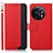 Funda de Cuero Cartera con Soporte Carcasa A09D para OnePlus 11 5G Rojo