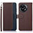 Funda de Cuero Cartera con Soporte Carcasa A09D para OnePlus Ace 2 Pro 5G Marron