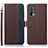 Funda de Cuero Cartera con Soporte Carcasa A09D para OnePlus Nord CE 5G Marron