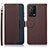 Funda de Cuero Cartera con Soporte Carcasa A09D para Oppo K9 5G Marron