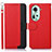 Funda de Cuero Cartera con Soporte Carcasa A09D para Oppo Reno11 5G Rojo