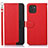 Funda de Cuero Cartera con Soporte Carcasa A09D para Samsung Galaxy A03 Rojo